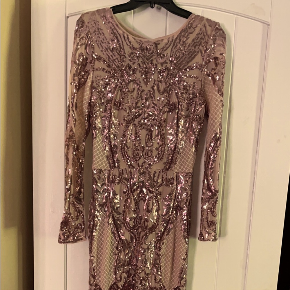 Betsy and adam evening gown size 10 worn once for a wedding